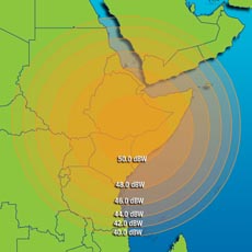 Intelsat 706 Ku-band spot beam 3